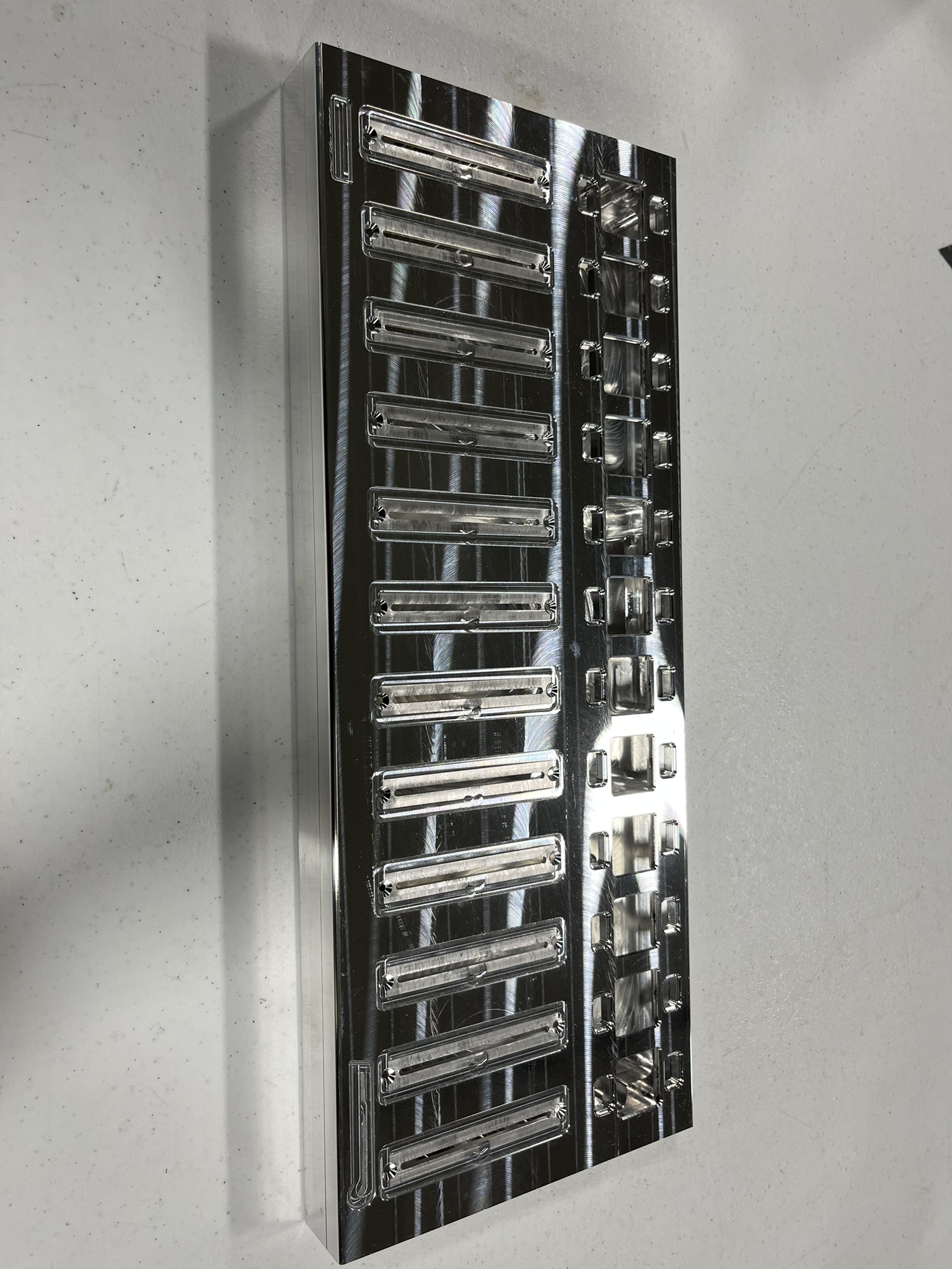 CNC milled aluminum fixture